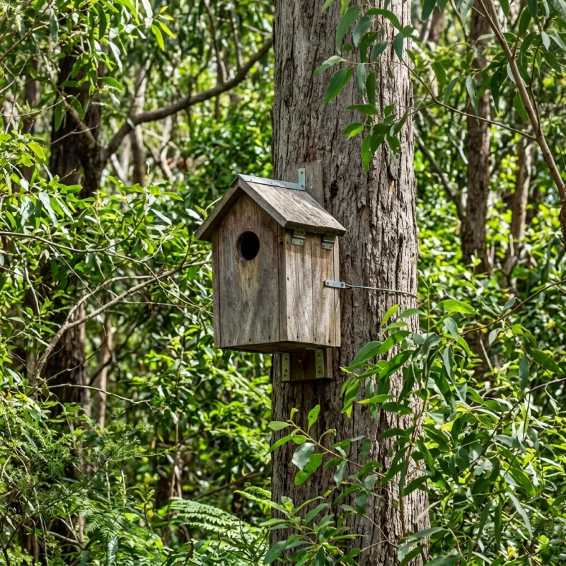 Animal nesting box installed as a humane alternative to a Cairnlea roof cavity